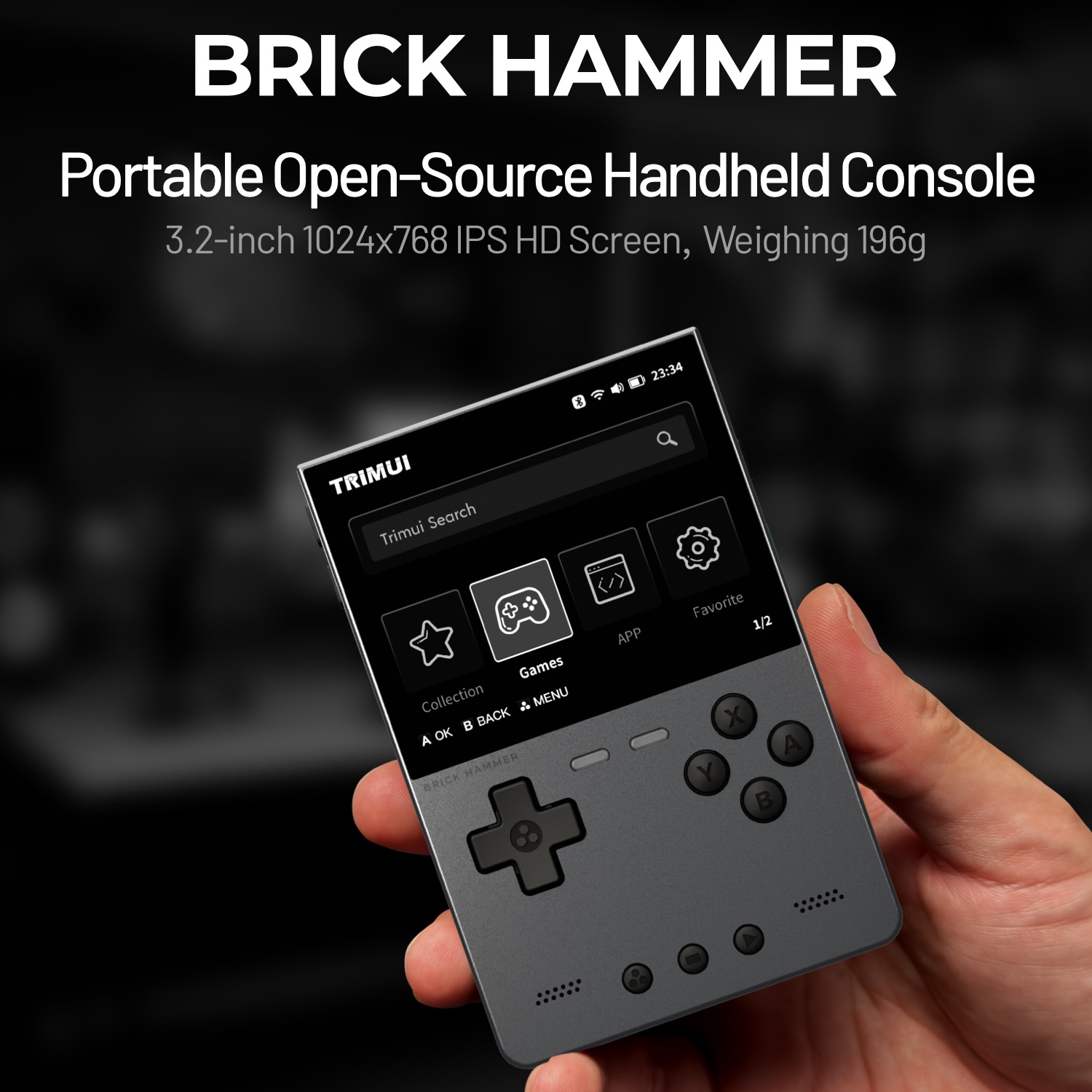 TRIMUI BRICK HAMMER Retro Hand - Gaming Console For Phone recension och pris