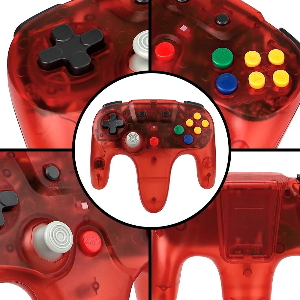 Transparent Red Green Blue Pur - Gaming Console Buttons recension och pris